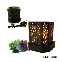 Electric Aroma Burner -Black ceramic (with Dimmer light) BN-ELE-07B