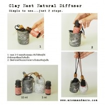 Clay Nest Natural Diffuser - Aroma Clay- CE-01 (Dark grey) / CE-02 (White)
