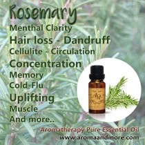 Rosemary น้ำมันหอมระเหยโรสแมรี่ 100% Certified Organic, สเปน