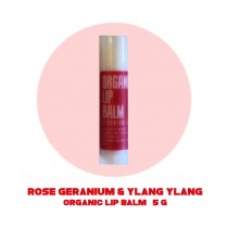 Organic Lip Balm ลิป บาล์ม Geranium & Ylang Ylang -ออร์แกนิค 5g