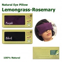 Herbal Eyes Pillow หมอนสมุนไพรสำหรับประคบดวงตา -Lemongrass & Rosemary มี 2 สี ม่วง-ดำ  120g