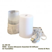 เครื่องพ่นไอน้ำอโรมา MINI Diffuser Ultrasonic-50 ML ( USB) Code : UL-SM-50