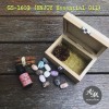 Mini Aromatherapy Gift Set ชุดของขวัญน้ำมันหอมระเหย + หินกระจายกลิ่นในกล่องไม้สน GS-1603