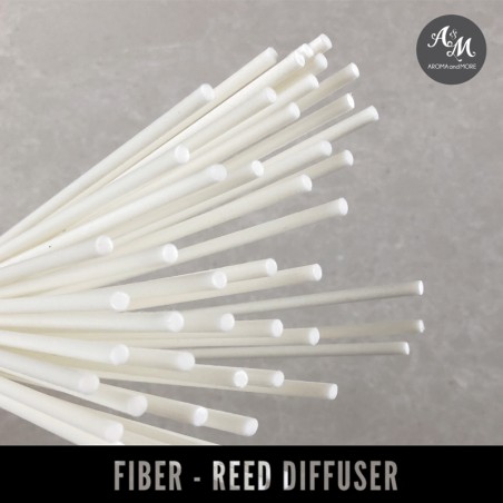 Fiber reed stick diffuser-White -3.5mm x 25cm (50 pc )
