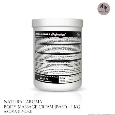 Natural Body Massage Cream (BASE) - Professional Size --1 KG