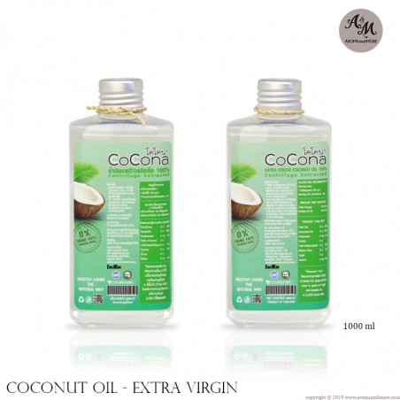 COCONA น้ำมันมะพร้าวสกัดเย็นบริสุทธิ์ 100% ขนาด 1000 มล