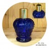 Fancy Blue Glass Bottle -100 ML -BOT-XO-100