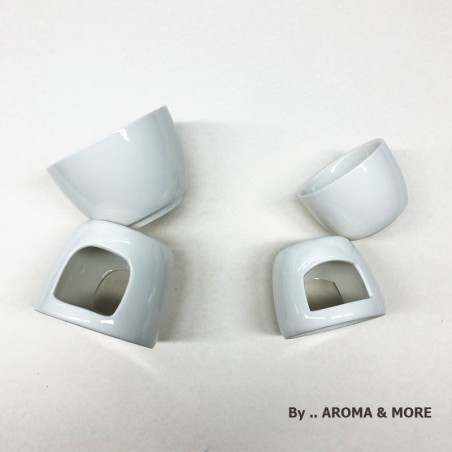 Aroma Burner Porcelain Ceramic Set  2 Pcs, 2 sizes 11.5cm/13.5cm Tall