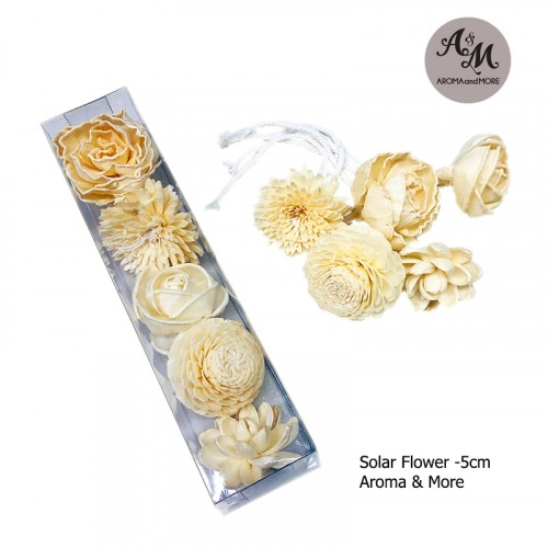 Solar Flower size 5cm x 5pcs assortment -...