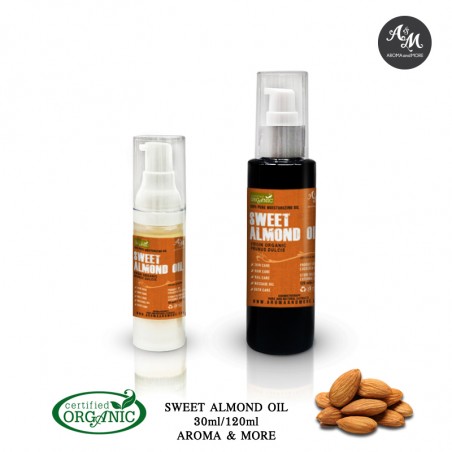 Sweet Almond Oil Virgin- Organic, Italy (Cosmetic Grade)