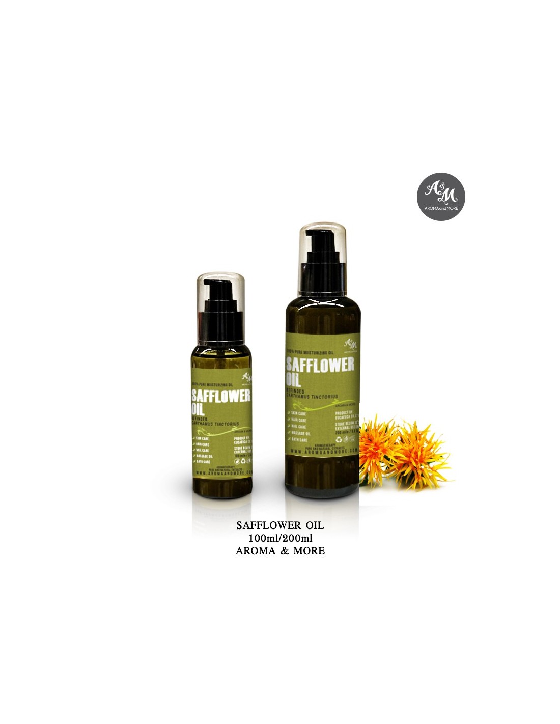 100% Pure High Oleic Safflower Oil, Aromatherapy Carrier Oil