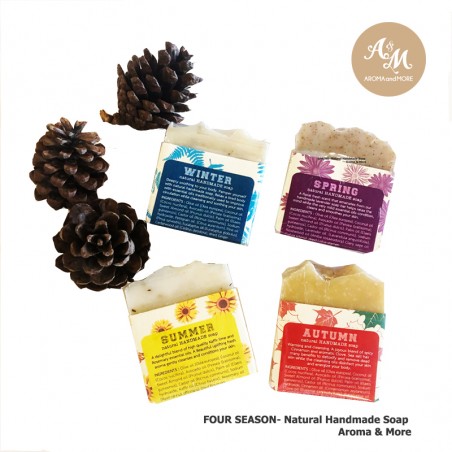 Four Seasons - Natural Aromatic Handmade Soap (With Essential Oil Special Blend) 70gx4