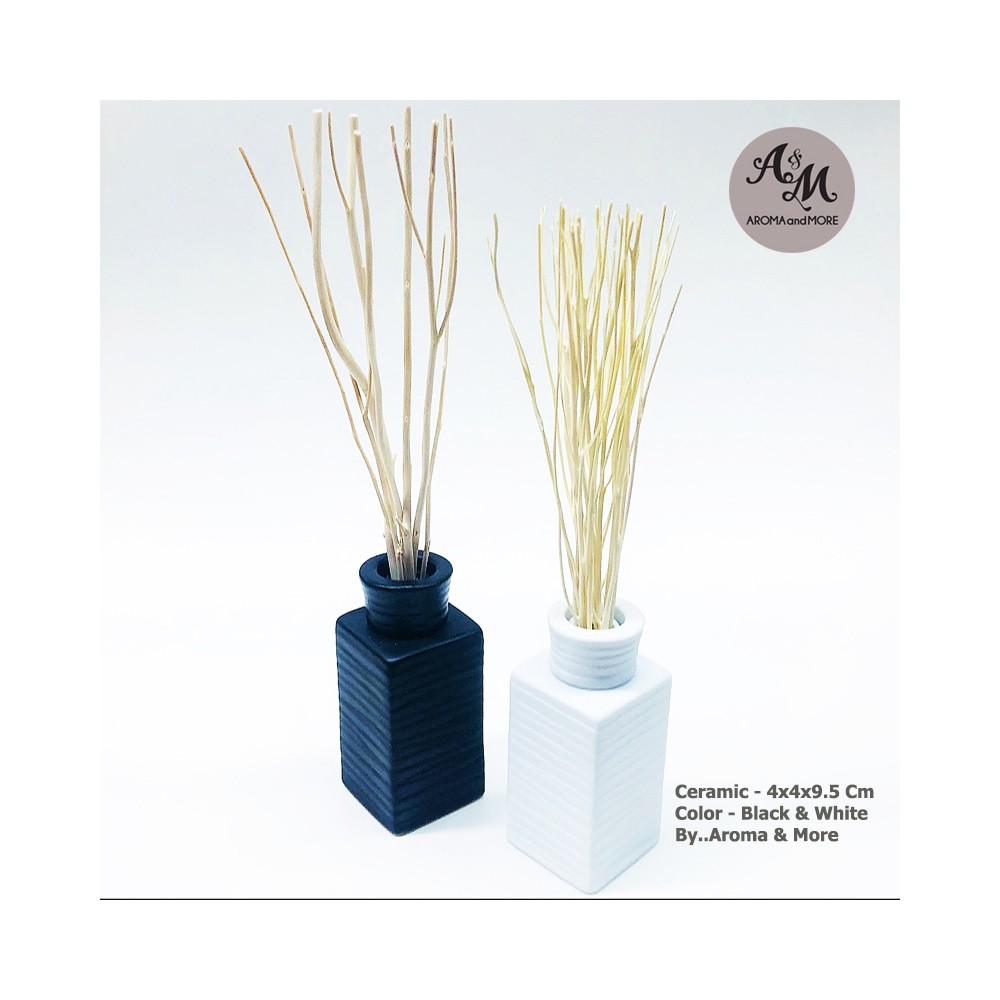Ceramic Vase Modern style  - Black and White color -VS-503