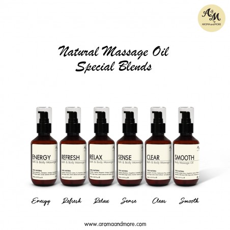 Energy Bath&Body Massage oil blend น้ำมันนวดตัวสูตรผสม ให้ความสดชื่นและเติมเต็มพลังงาน 100% Natural