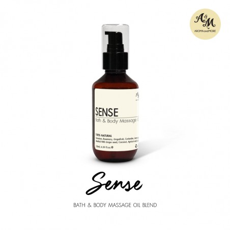 Sense Bath & Body Massage Oil Blend-Encourage sense of well-being & Balancing -100% Natural