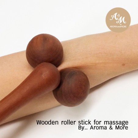 WOODEN Massage Roller  -Thai hardwood Length 14 inch