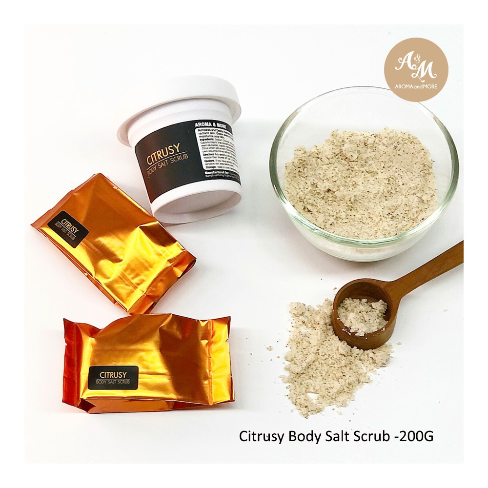 Citrusy Body Salt Scrub -Refresh and beauty skin-200g/1000g