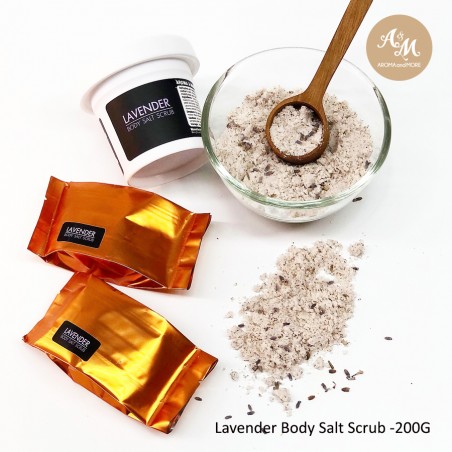 Lavender Body Salt Scrub  เกลือขัดผิวเนื้อละเอียดกลิ่นดอกลาเวนเดอร์ ช่วยผลัดเซลล์ผิว 200g/1000g