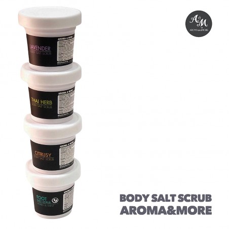 Thai Herbal Body Salt Scrub เกลือขัดผิวเนื้อละเอียดกลิ่นสมุนไพรไทย ช่วยผลัดเซลล์ผิว ผิวกระจ่างใส-200g/1000g
