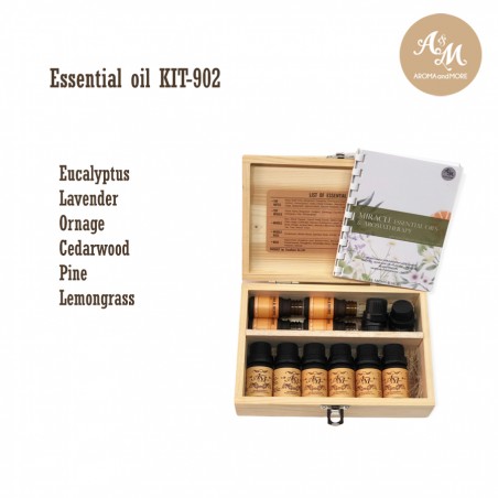 Essential oil Kits ชุดอุปกรณ์ผสมน้ำมันหอมระเหย ขนาดกลางมี 6 กลิ่นสุดคุ้ม KIT-902