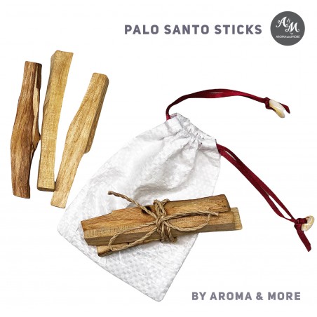ไม้หอมพาโล ซานโต Palo santo จากเปรู  แบบไม้แท่งและไม้ชิ้นเล็ก สำหรับใช้จุดชำระล้างพลังงานลบ และจุดกลิ่นหอมอโรมา 10g/20g/50g