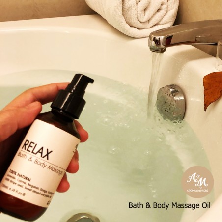 Relax Bath & Body Massage Oil Blend- น้ำมันนวดตัวสูตรผ่อนคลาย ให้จิตใจปลอดโปร่ง