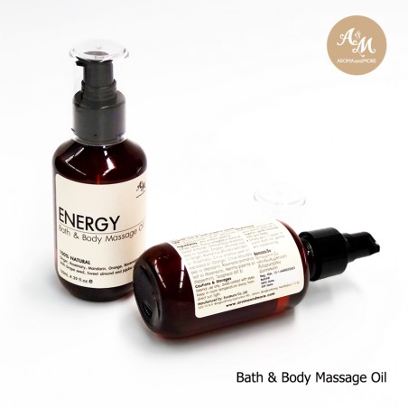 Energy Bath&Body Massage oil blend น้ำมันนวดตัวสูตรผสม ให้ความสดชื่นและเติมเต็มพลังงาน 100% Natural