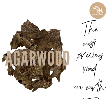 Agarwood Chips (Oud)High quality - Refreshing and purifying the air, Gentle and delicate aroma -5g