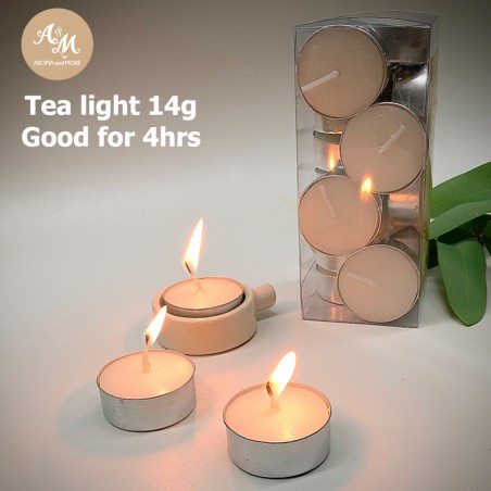 Tea light Candle 15 Pcs/Pack -Made from natural,Good for 4 hrs.-Unscented