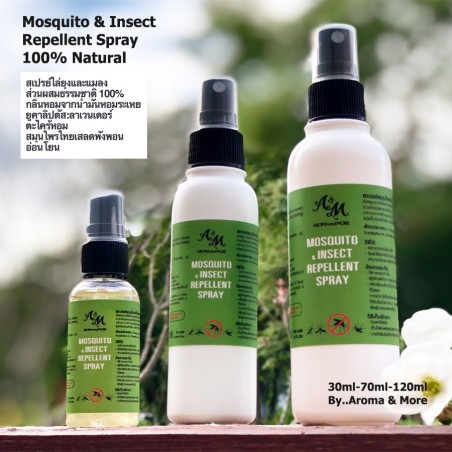 Mosquito & Insect Repellent Spray-With Essential Oils- 30ml-70ml-120ml