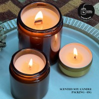 02-Jasmine Velvet -Scented Soy Candle - The scents of Thai Jasmine and mint