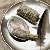 Turkey Smoke Cleansing Feather - Surrender To Happiness