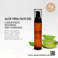 Aloe Vera Gel - Moisture & Soothing with Rose scent. 10g-50g