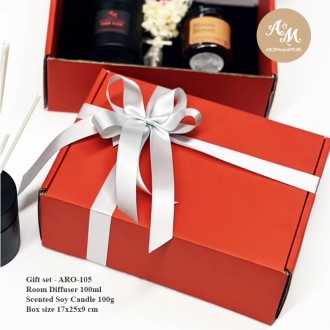 Gift Set 105- Aromatic Fragrance  ชุดเครื่องหอมจับคู่ น้ำหอมกระจายกลิ่น+เทียนหอม