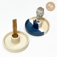 Ceramic holder - Palo santo/White Sage/Candle- Modern Minimalist