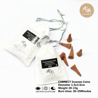 Incense Cones-Connect -Flowery+woody+herbs with sweet mint-Hand rolled