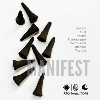 Incense Cones-Manifest ธูปหอมจากธรรมชาติ เสริมพลังแรงบันดาลใจ สงบผ่อนคลาย hand rolled