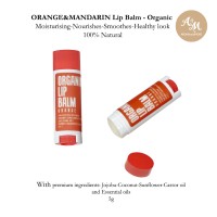 Organic Lip Balm ลิป บาล์ม Orange & Mandarin -ออร์แกนิค 5g -LP-ORO-02