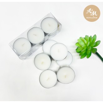 Tea Light -Large Size 6 Pcs/Pack (Up to 9 Hrs) -Undcented