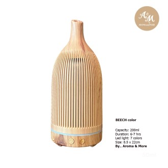 Essential Oil Aroma Diffuser - Ultrasonic (200 ml - For 8hrs)