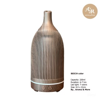 Essential Oil Aroma Diffuser - Ultrasonic (200 ml - For 8hrs)