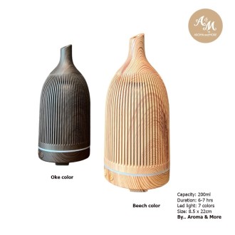 Essential Oil Aroma Diffuser - Ultrasonic (200 ml - For 8hrs)