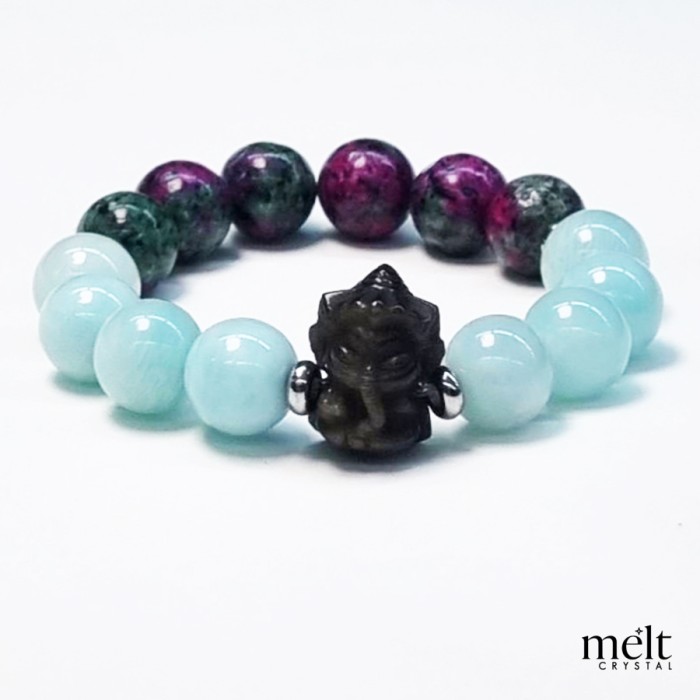 Amazonite + Ruby zoisite +...