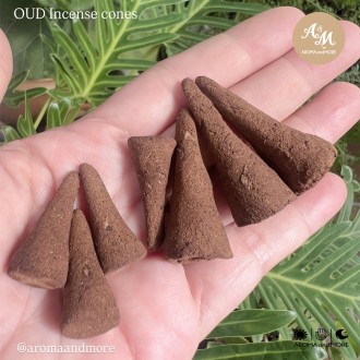 Scent of Oud -Handcrafted Agarwood Incense Cones (backflow incense cones) 1.8g x 8pcs
