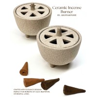 Ceramic Handcrafted Incense Holder, perfect design with combines a nice form and function