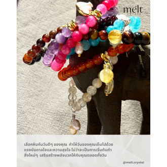 03-Chalcedony-Wedesday -Gemstone bracelet -Communication, Mental clarity and emotional balance