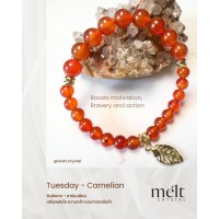 02-Carnalian For Tuesday -Gemstone bracelet -Boosts motivation, Bravery and action