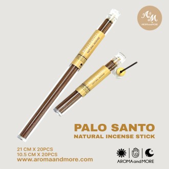 Incense Sticks- Palo santo-Peru  warm woody and soft scent - With metal incense holder.