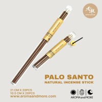 Incense Sticks- Palo santo-Peru  warm woody and soft scent - With metal incense holder.